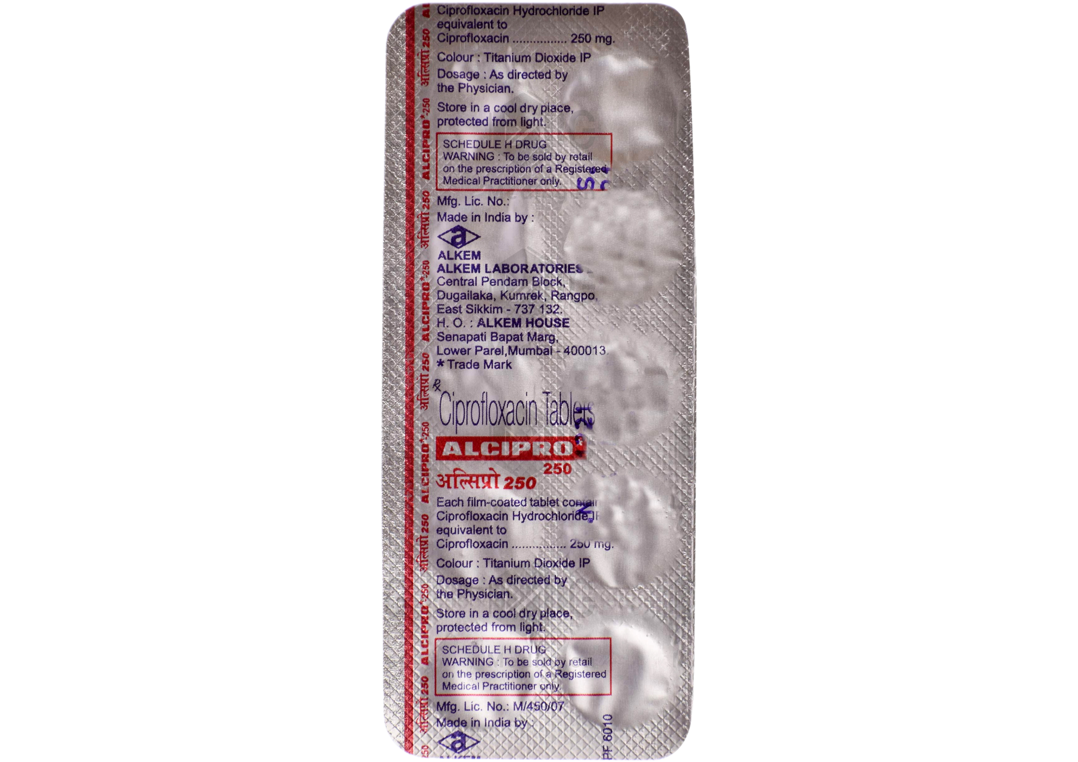 ALCIPRO 250MG